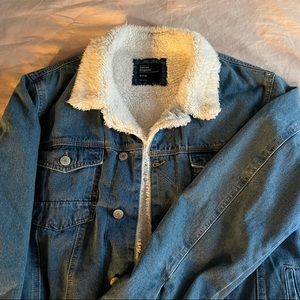 MENS SHERPA DENIM JACKET